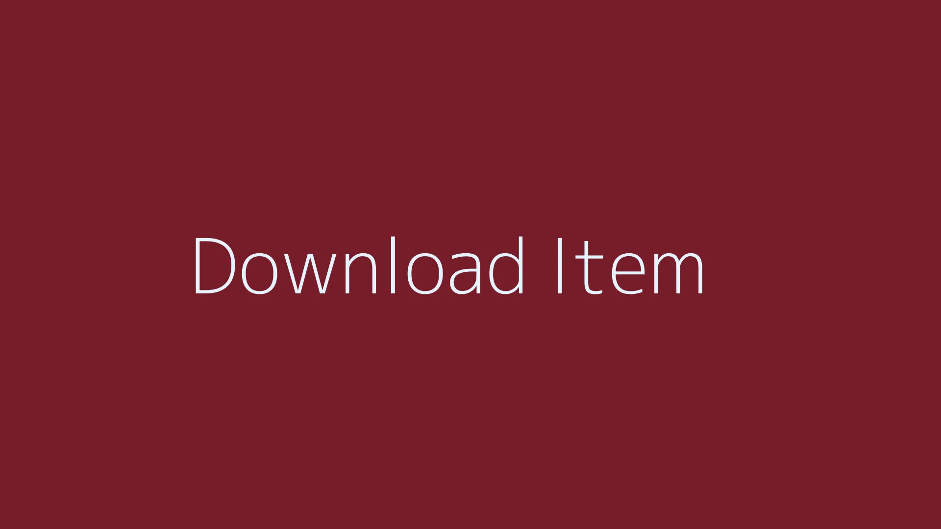 Download Items